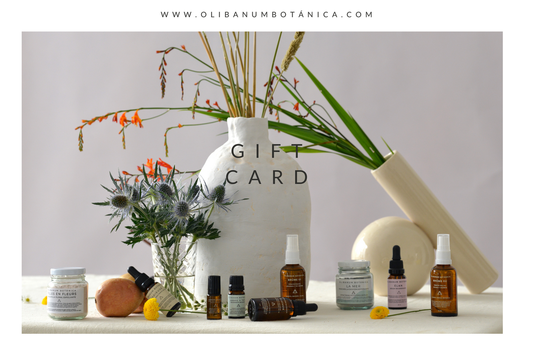 tarjeta de regalo Olibanum Botanica